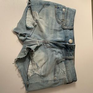 American Eagle Light Wash Shorties